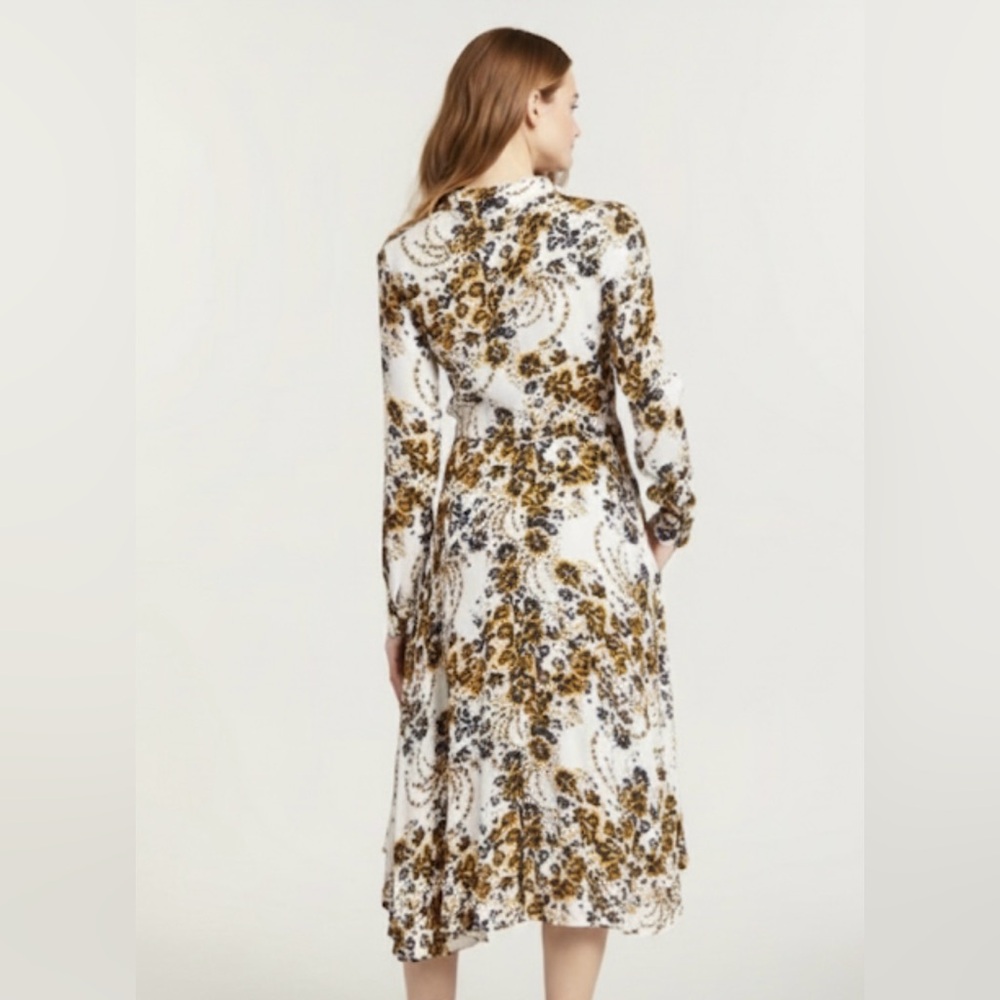 Free People Tough Love Shirt Dress Floral Midi Bohemian Floral Sz12 - Picture 4 of 16